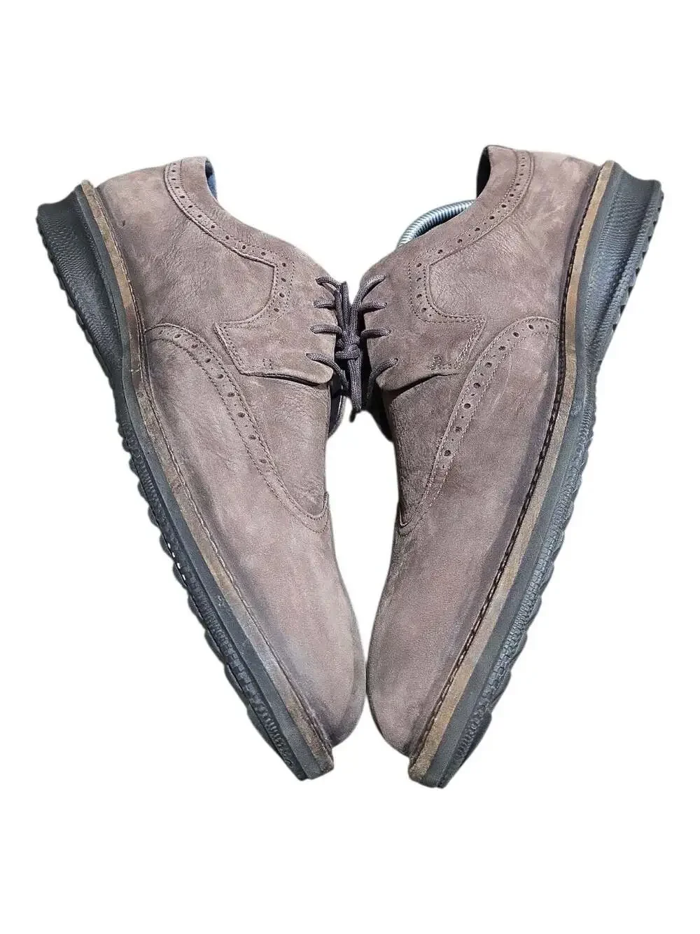 Ecco Soft City Walker Wingtip Casual Shoes Brown Mens Size EU 44 US 10/10.5